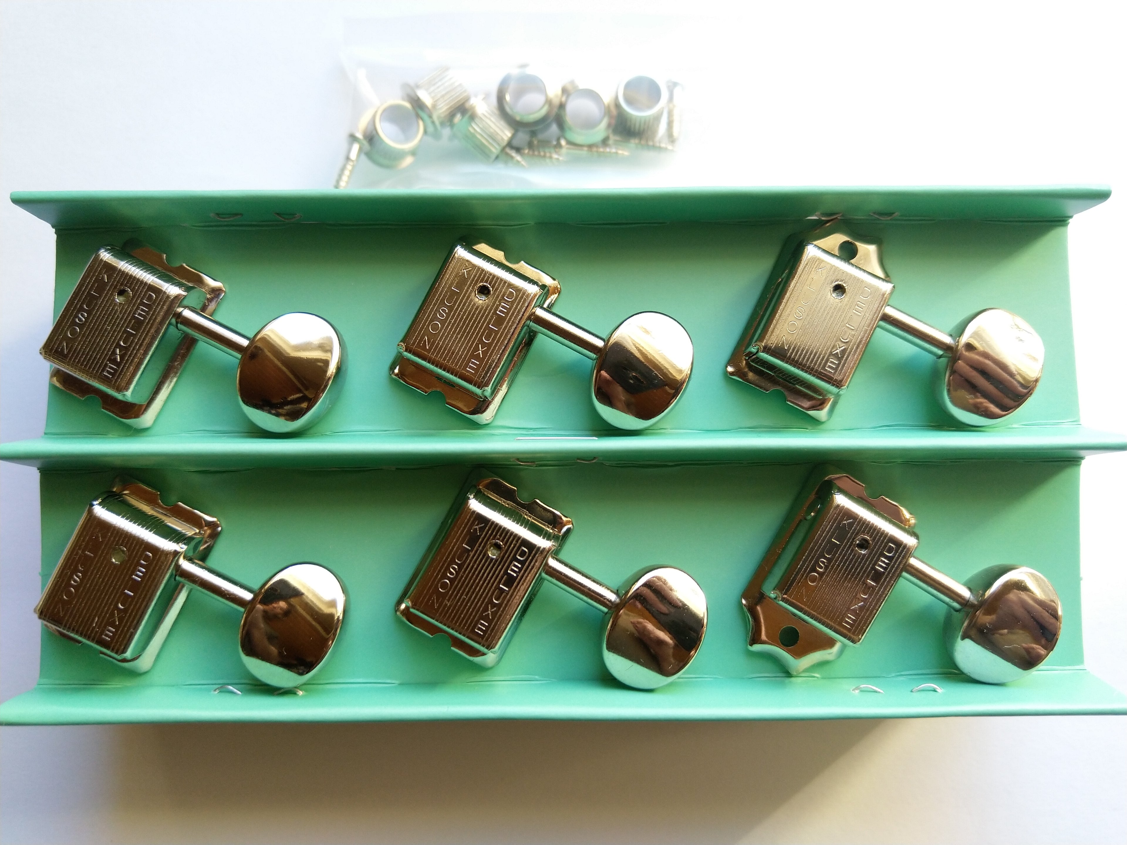 Kluson Traditional "Double Line" Mechaniken Tuners / Oval / 6L Nickel