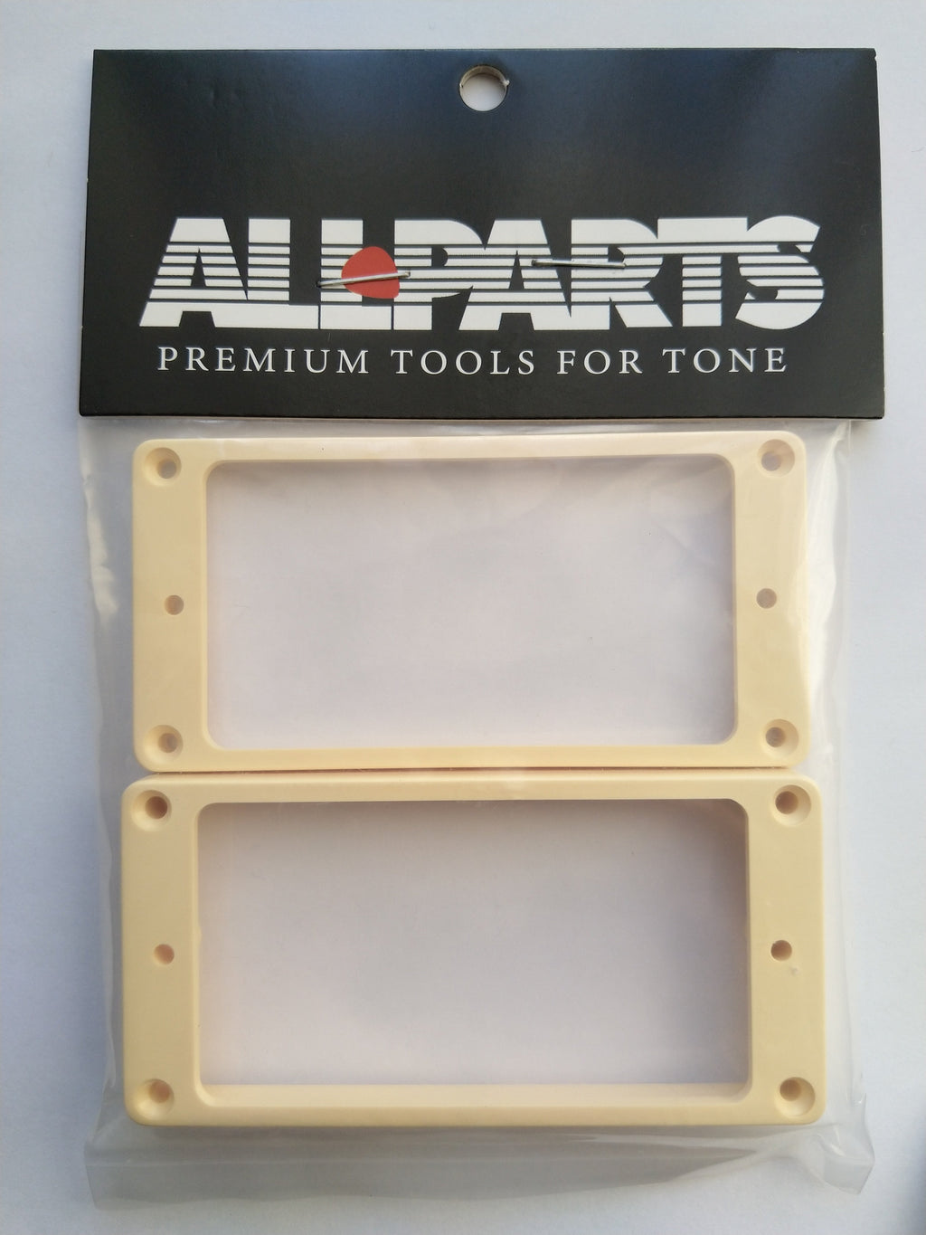 Allparts Humbucker-Rahmen Set flat slanted Cream