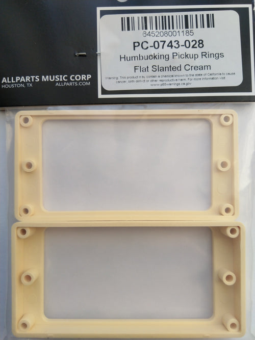 Allparts Humbucker-Rahmen Set flat slanted Cream