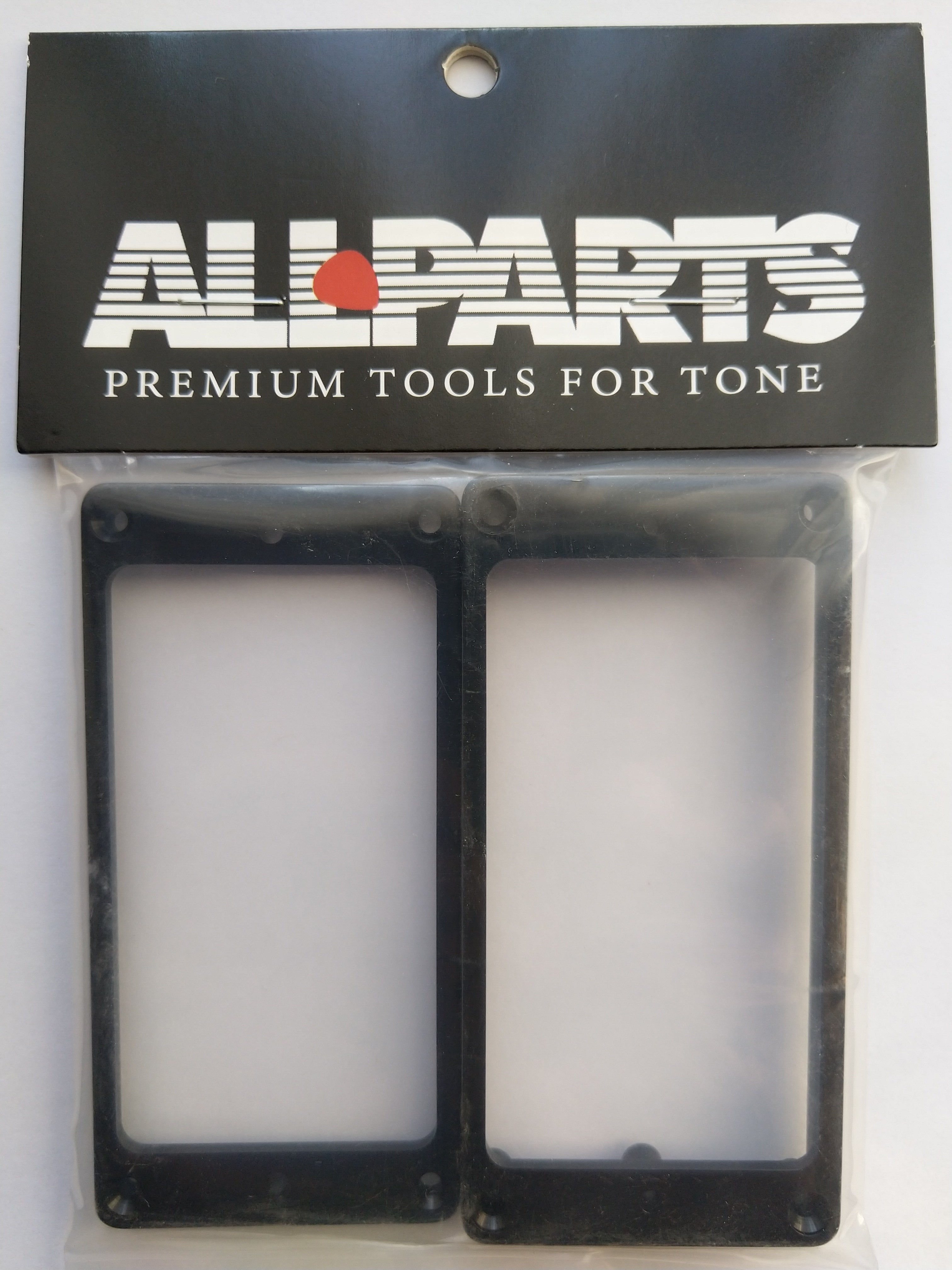 Allparts Humbucker-Rahmen Set curved Black