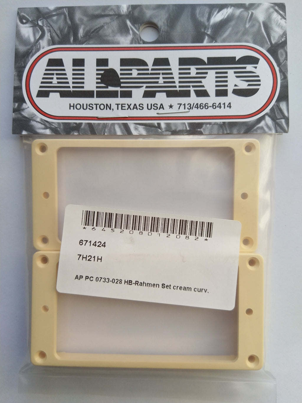 Allparts Humbucker-Rahmen Set curved Cream