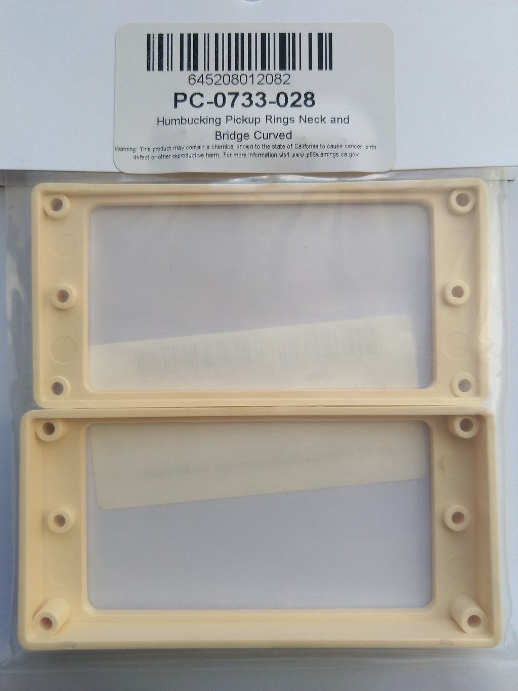 Allparts Humbucker-Rahmen Set curved Cream