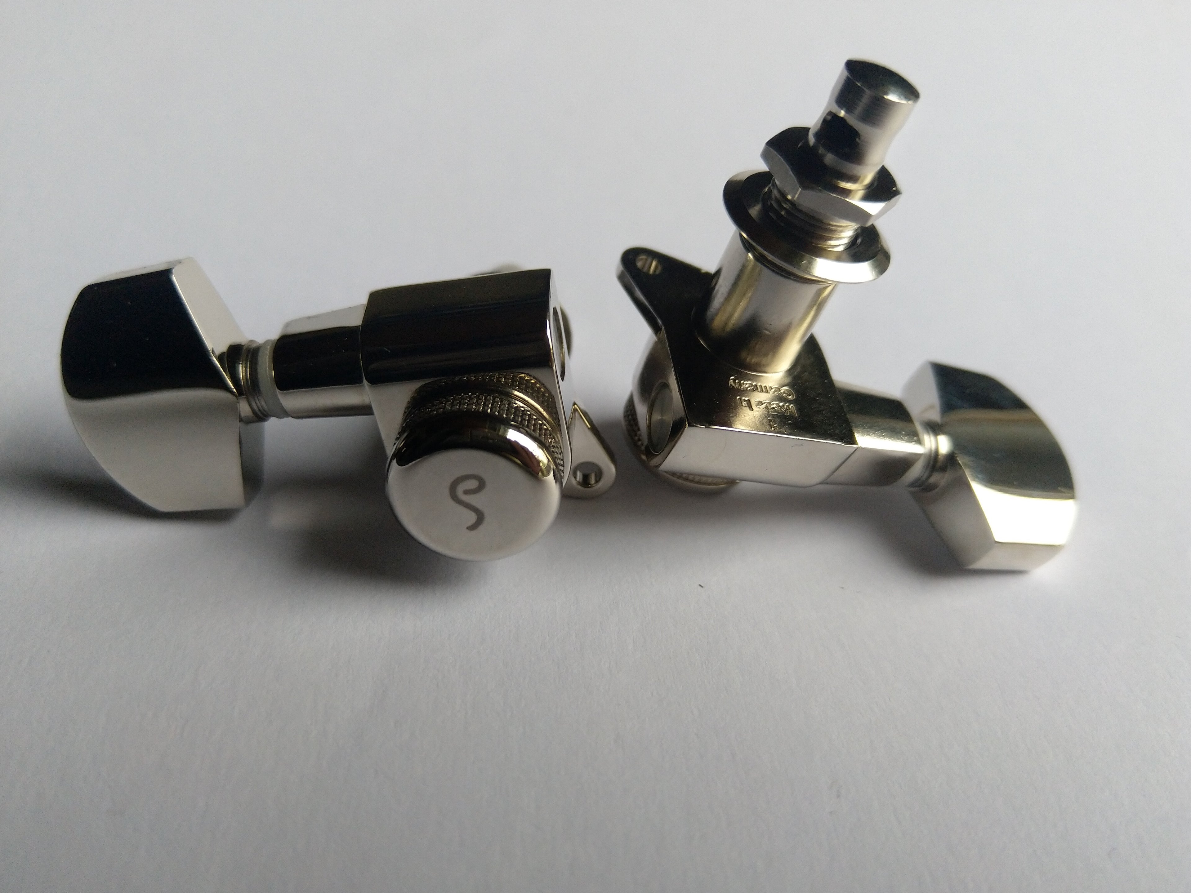 Schaller M6 Locking 19.5 Tuners 135° Mechaniken 3L 3R Nickel