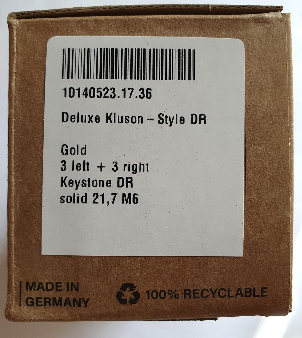 Schaller G-Series Deluxe KeyStone DR Solid (19.7/21.7/23.7) Mechaniken 3+3 Gold