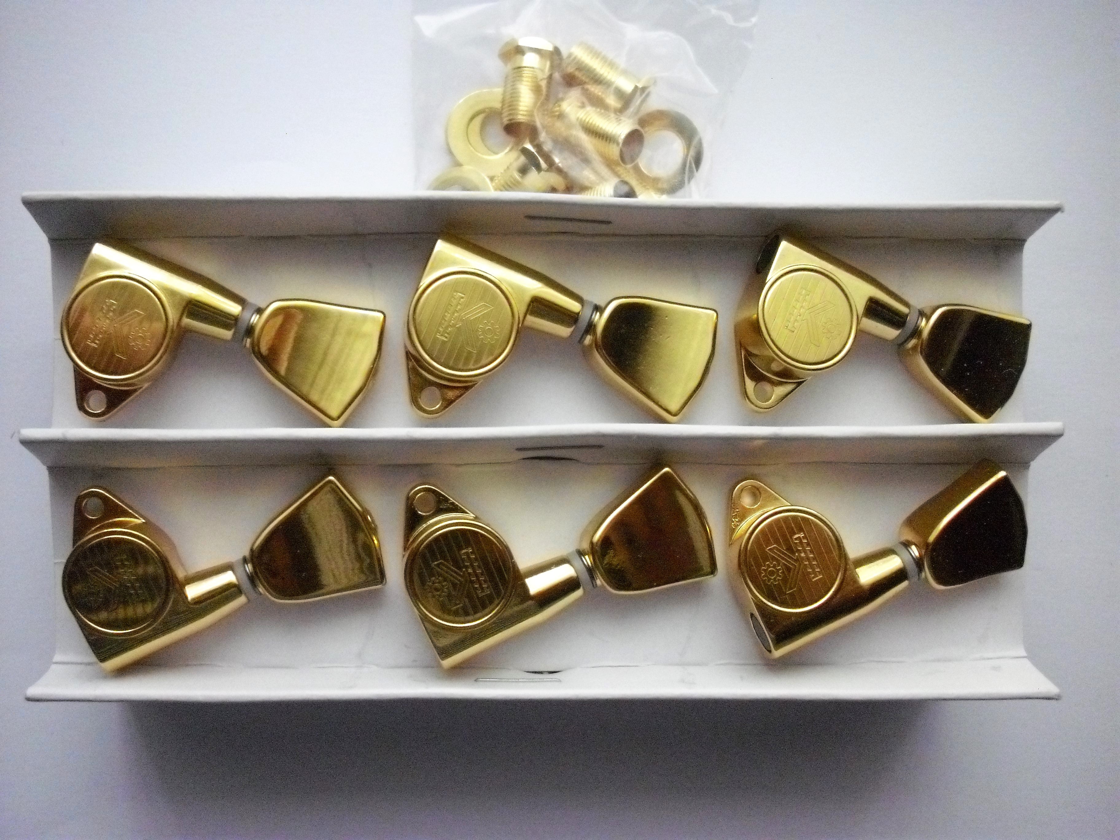 Kluson Modern "TopLock" / Tulip / 3+3 Gold