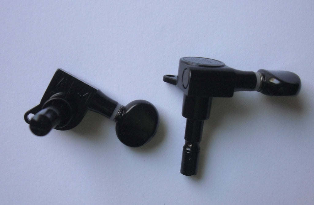 Kluson Modern "TopLock" / Oval / 6 R black (Left hand / reverse)
