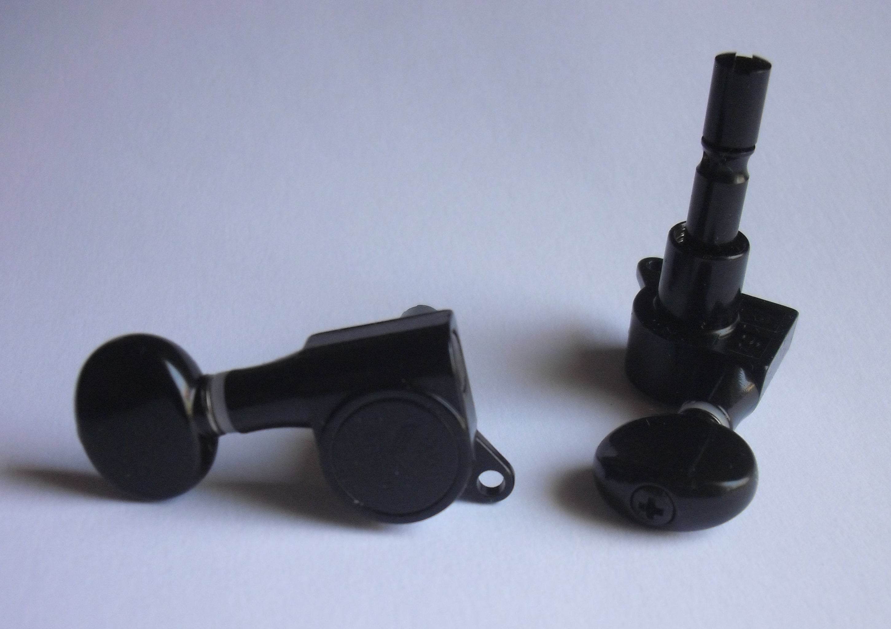 Kluson Modern "TopLock" / Oval / 6 R black (Left hand / reverse)