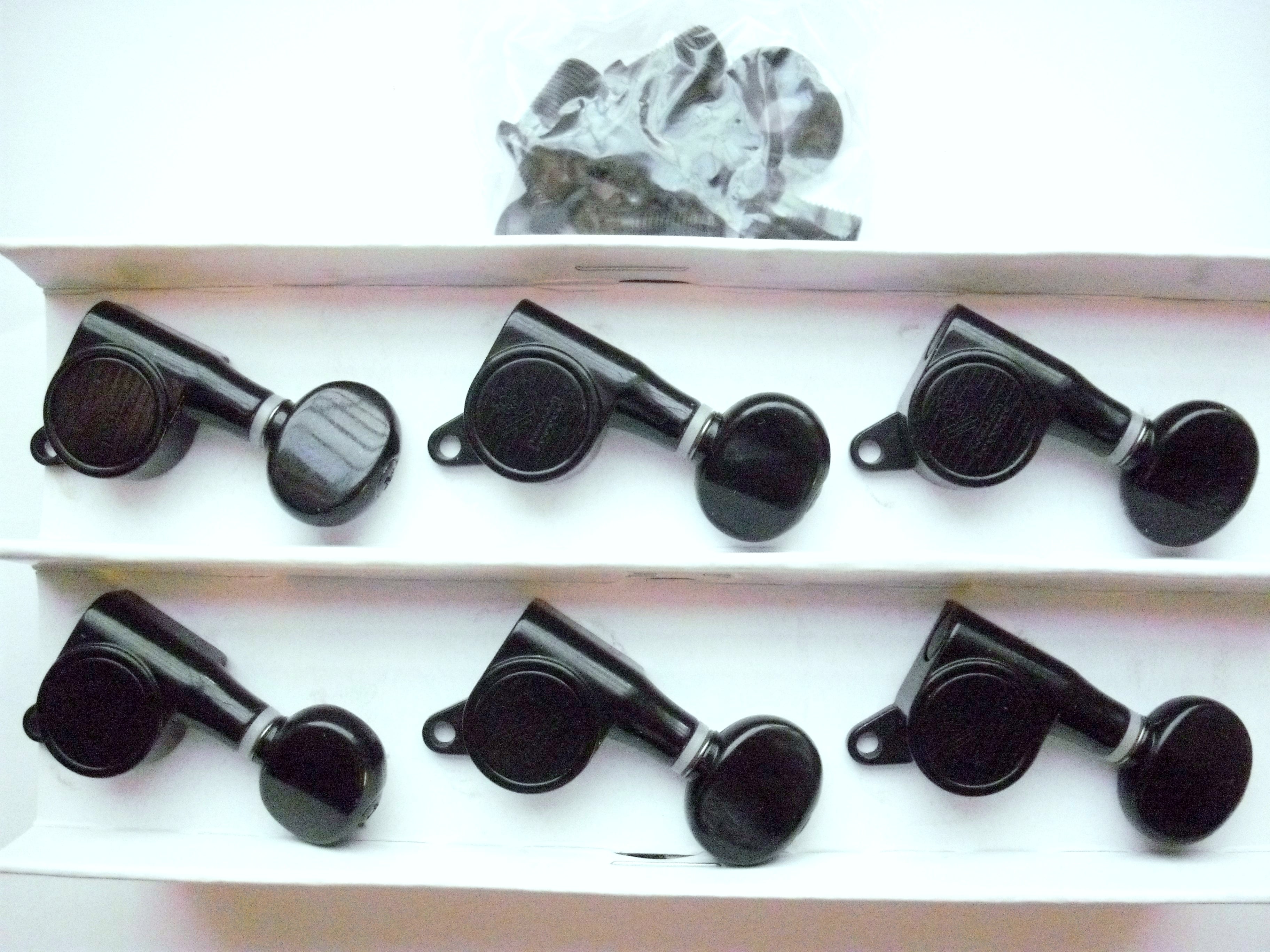 Kluson Modern "Roundback" / Oval / 6 L black