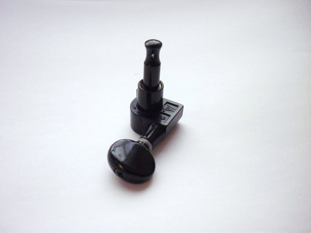Kluson Modern "Roundback" / Oval / 6 R black (Left hand / reverse)