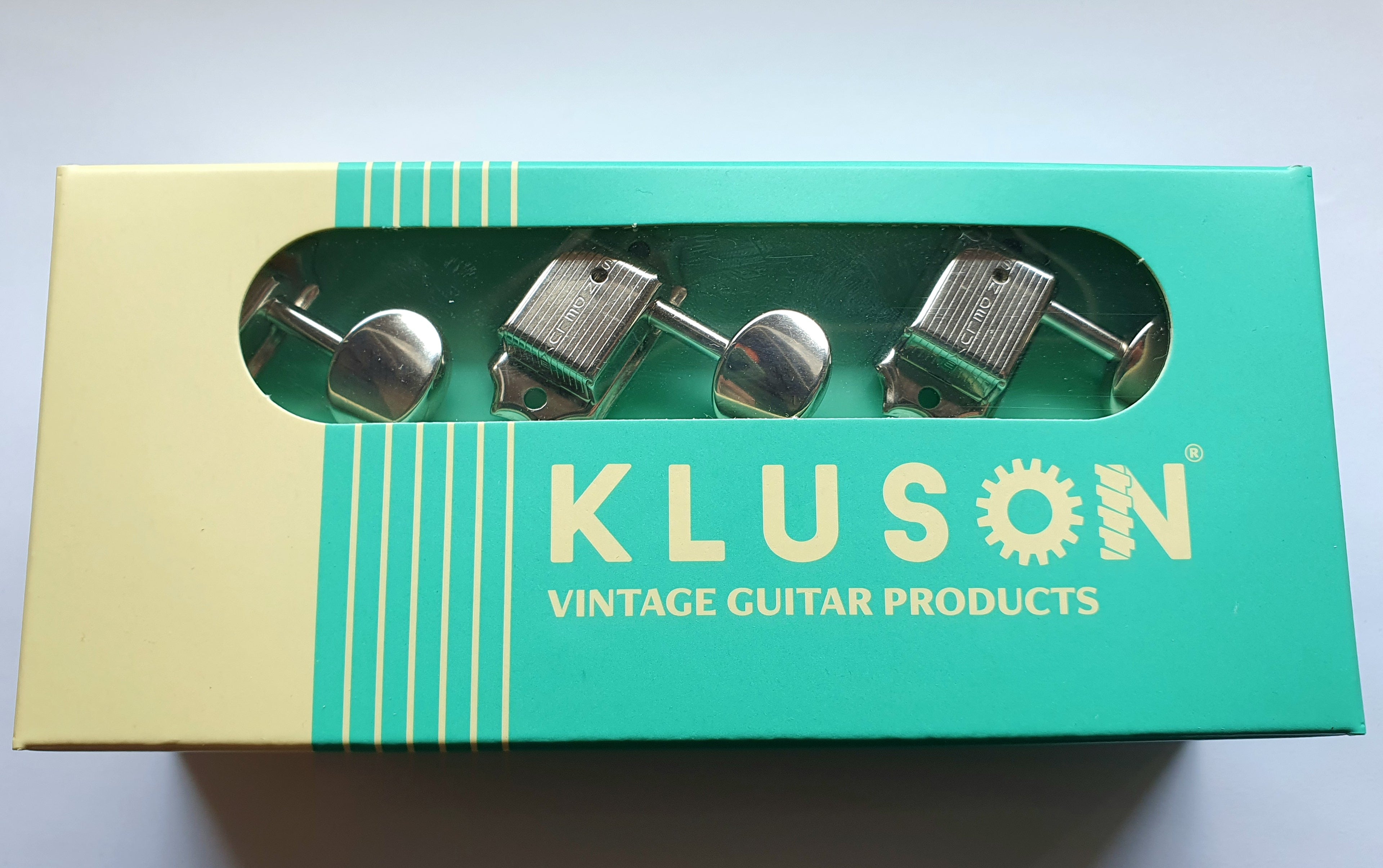 Kluson Traditional "Single Line" Mechaniken / Oval / 3+3 Nickel