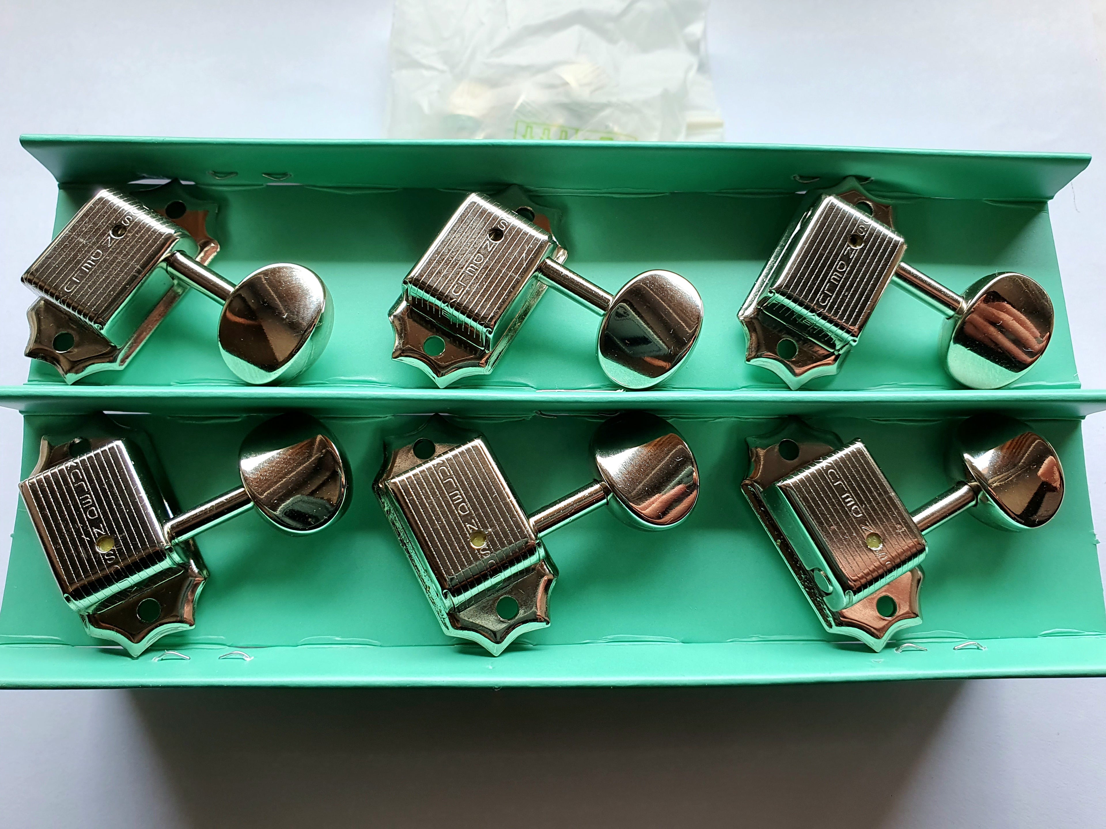 Kluson Traditional "Single Line" Mechaniken / Oval / 3+3 Nickel