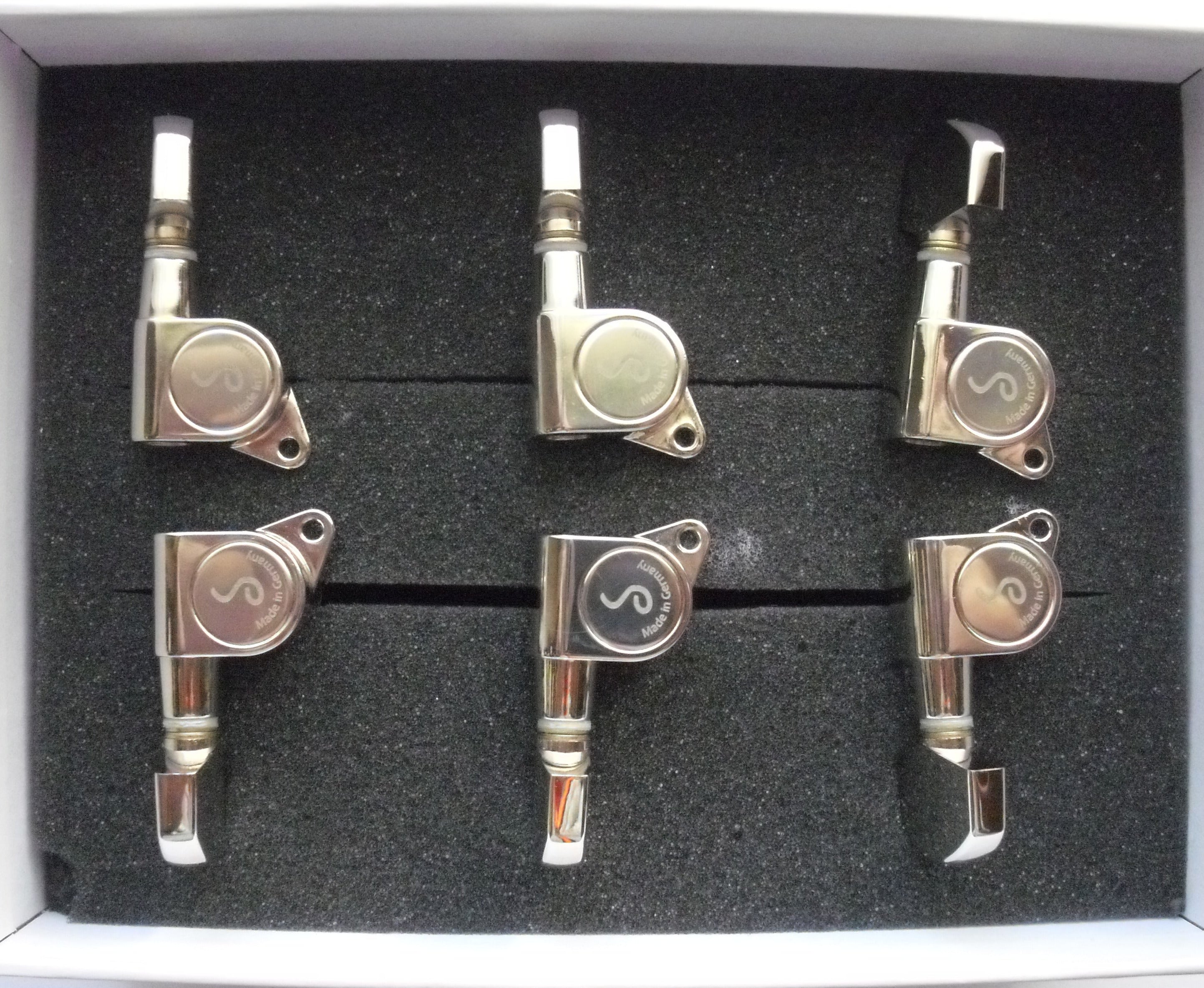 Schaller M6 Tuners (135 Grad) Mechaniken 3L 3R Nickel
