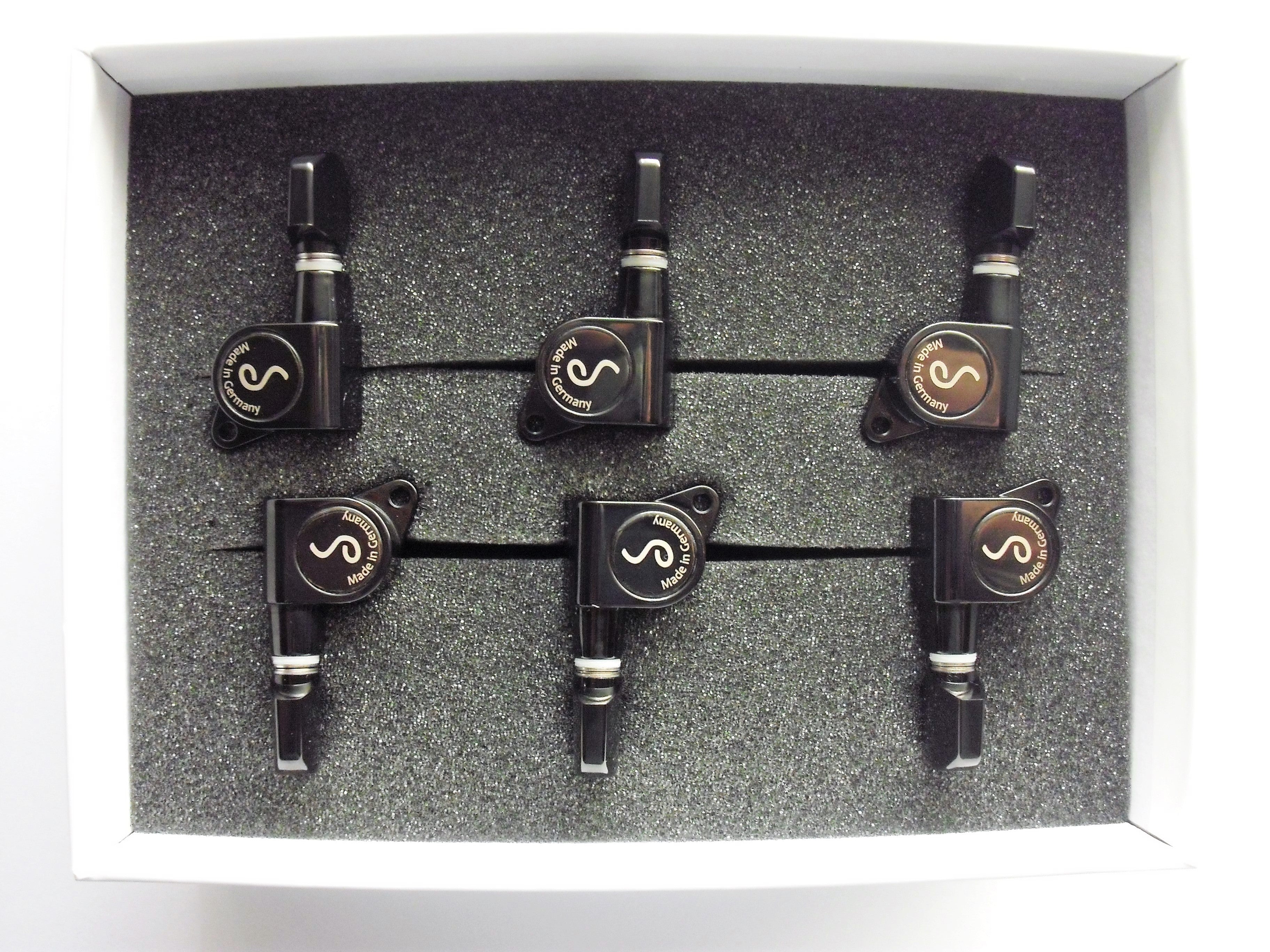 Schaller M6 Tuners (135 Grad) Mechaniken 6 rechts (Lefthand) Black