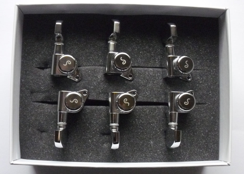 Schaller M6 Locking 21 Tuners 135° Mechaniken 3L 3R Chrome