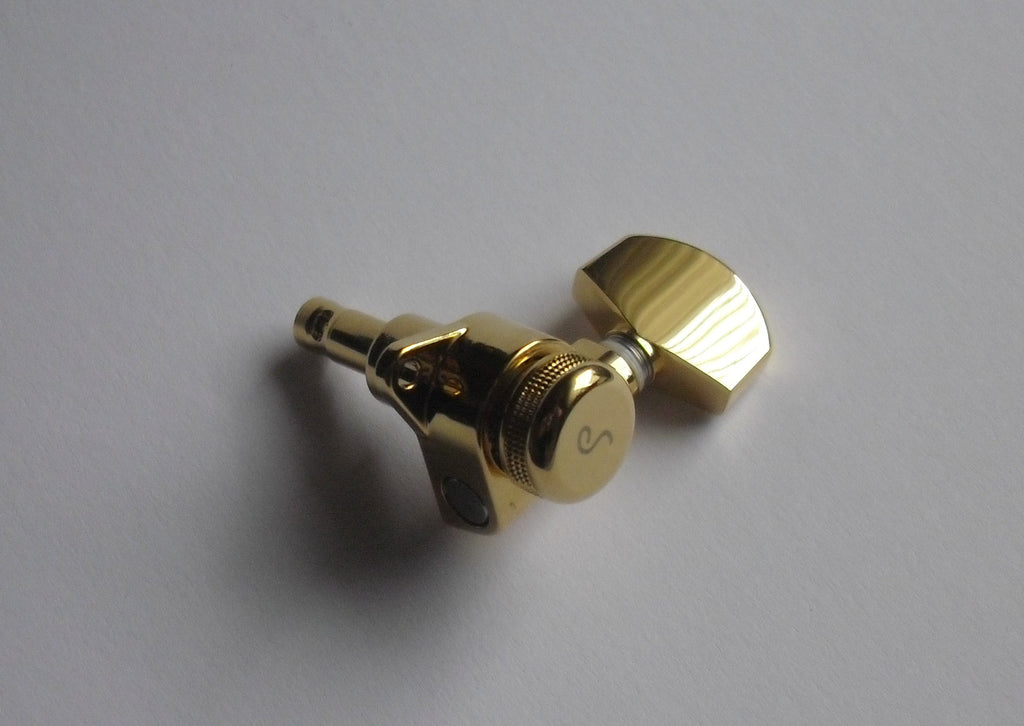 Schaller M6 Locking 19.5 Tuners 135° Mechaniken 3L 3R Gold