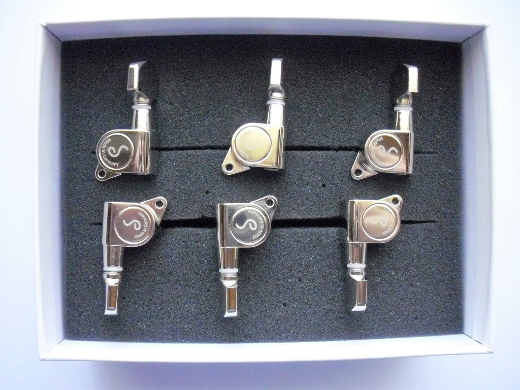Schaller M6 Tuners (135 Grad) Mechaniken 6 rechts (Lefthand) Nickel
