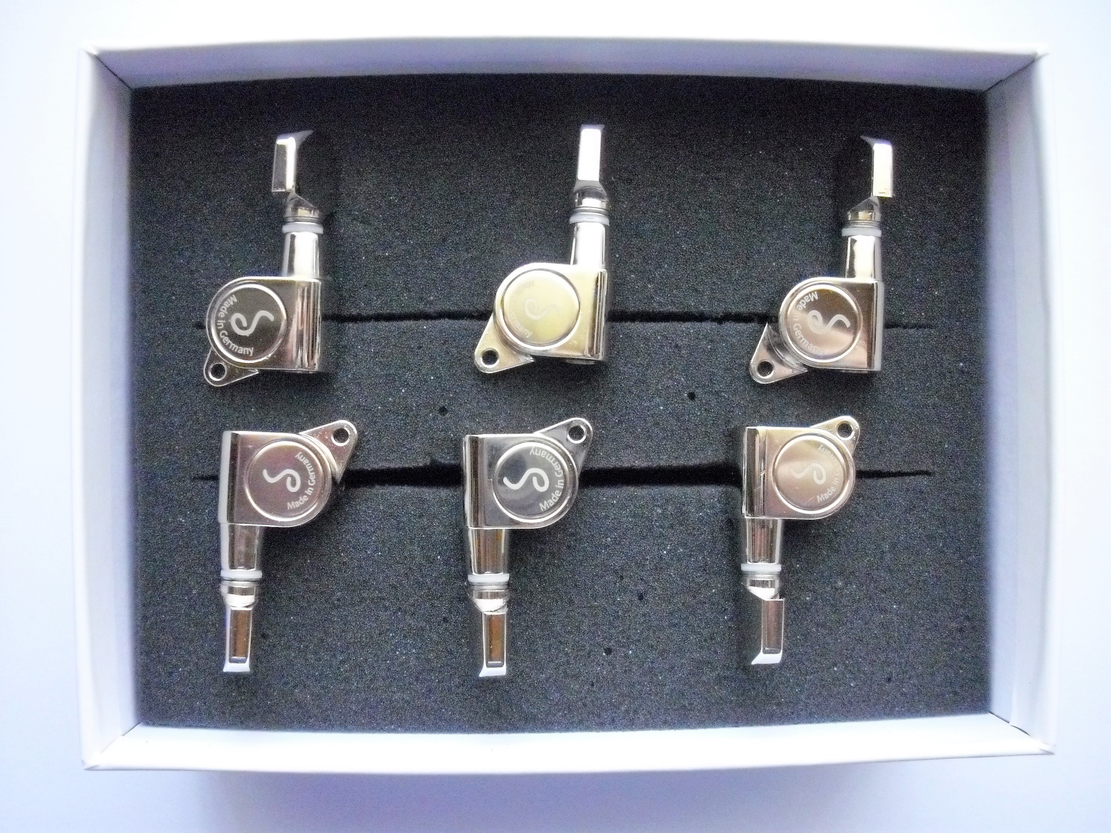 Schaller M6 Tuners (135 Grad) Mechaniken 6 rechts (Lefthand) Nickel