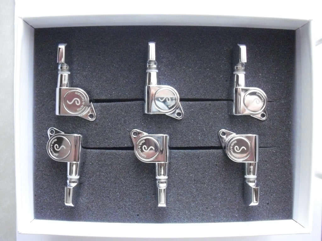 Schaller M6 Tuners (135 Grad) Mechaniken 6 links Chrome