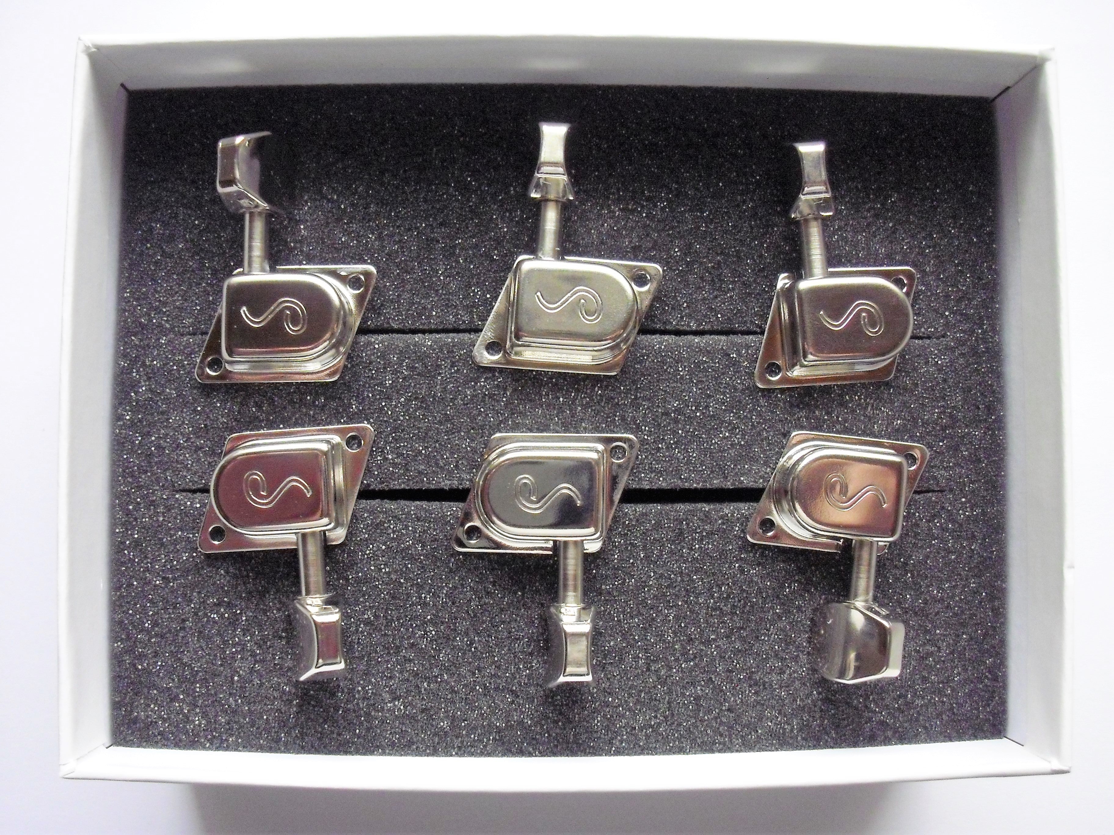 Schaller Original F-Series / 70s Tuners Mechaniken 6 links nickel