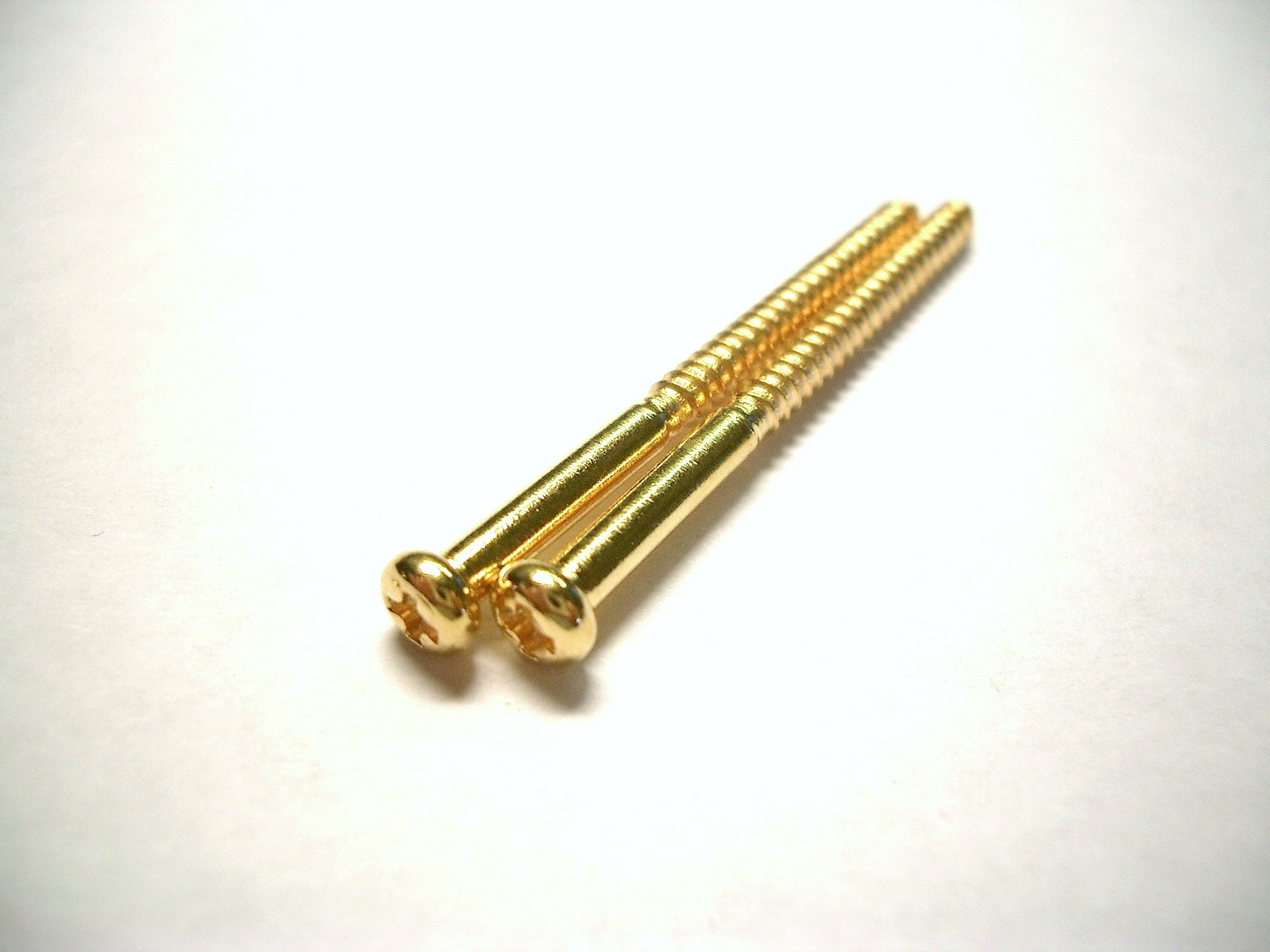 2 göldo Holz-Schrauben für P90/Bass-Pickup, 35mm gold