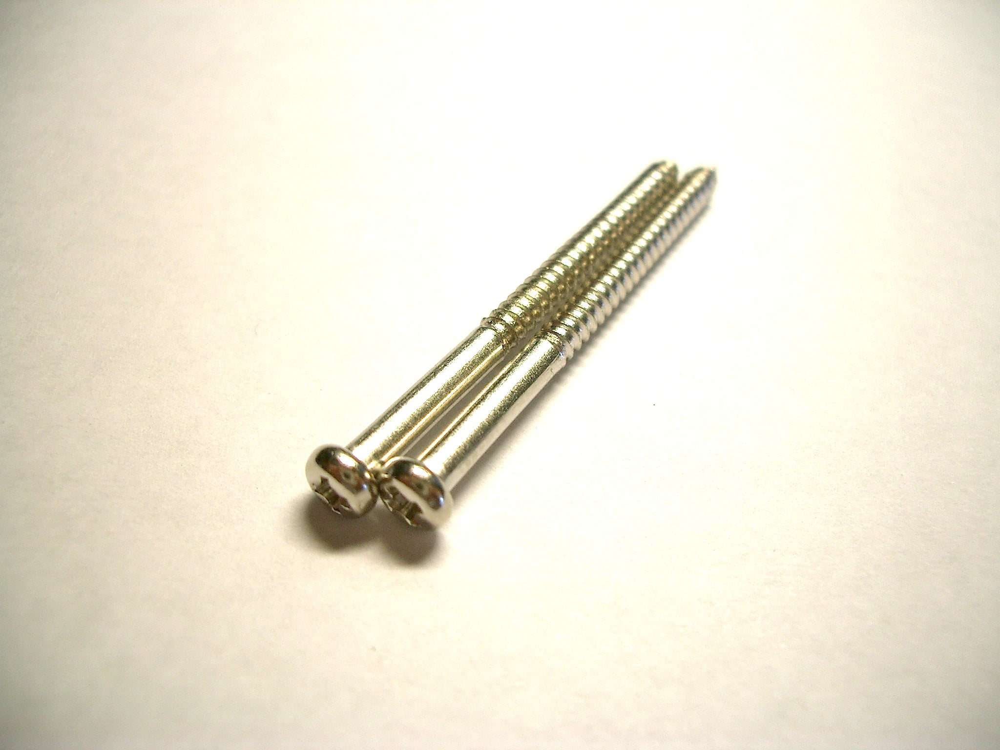 2 göldo Holz-Schrauben für P90/Bass-Pickup, 35mm nickel
