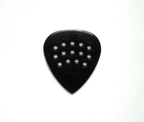12 PickBoy POS-A-Grip Picks Plektren black, 0,70 mm