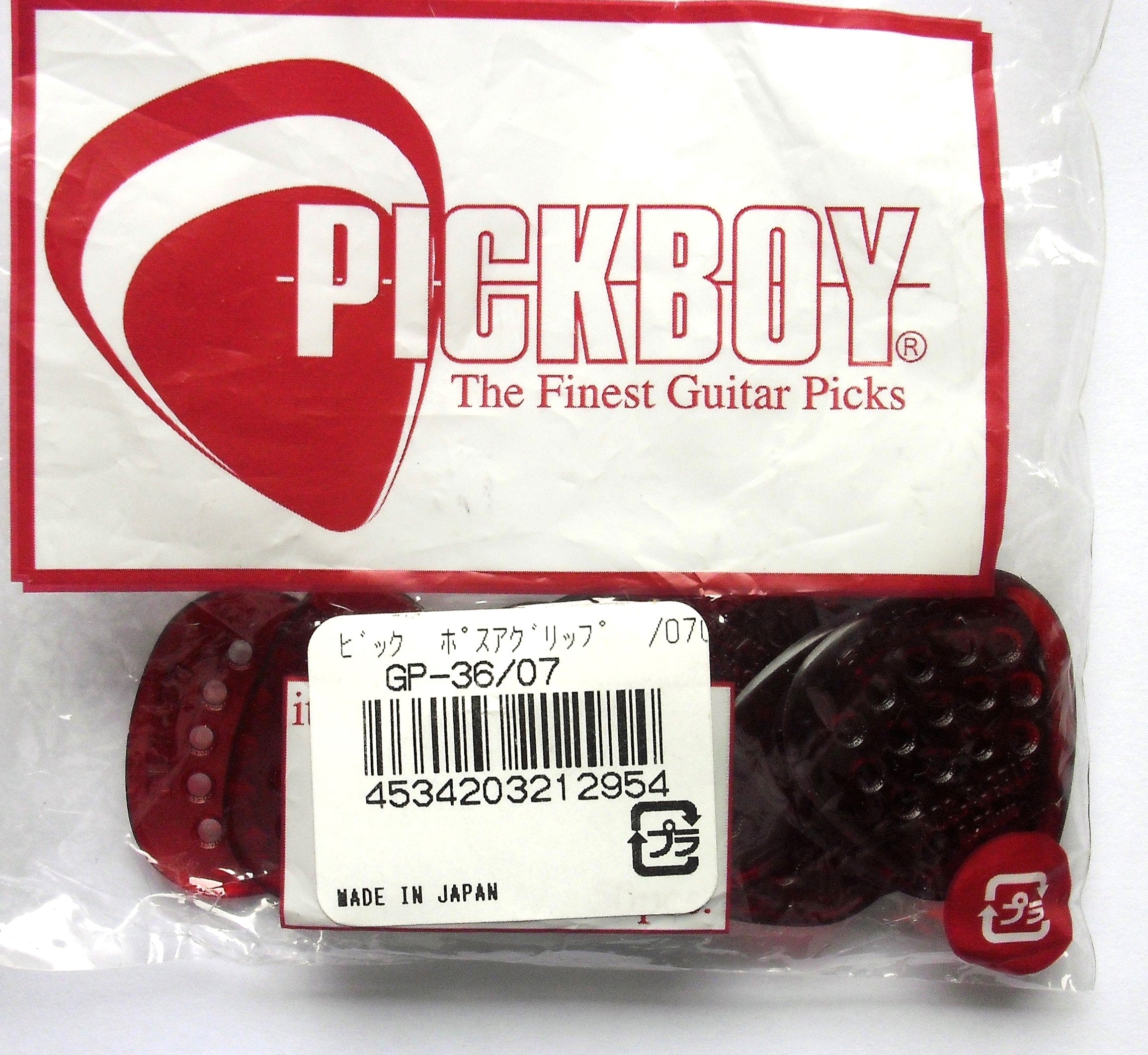 12 PickBoy POS-A-Grip Picks Plektren red, 0,70 mm