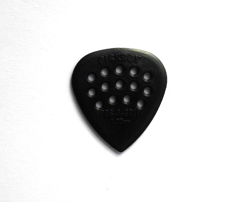 12 PickBoy POS-A-Grip Picks Plektren black, 1,00 mm