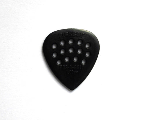 12 PickBoy POS-A-Grip Picks Plektren black, 1,00 mm