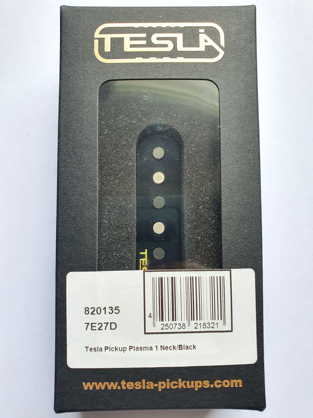Tesla Pickup Plasma 1 SingleCoil Neck Black