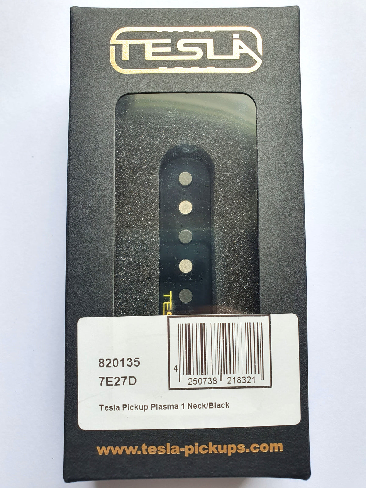 Tesla Pickup Plasma 1 SingleCoil Neck Black