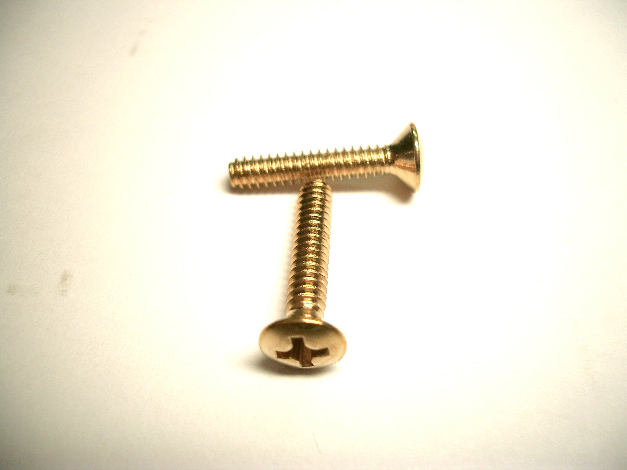 2 göldo Pickup-Schrauben für Strat, Senkkopf, 17mm US-Gewinde, gold