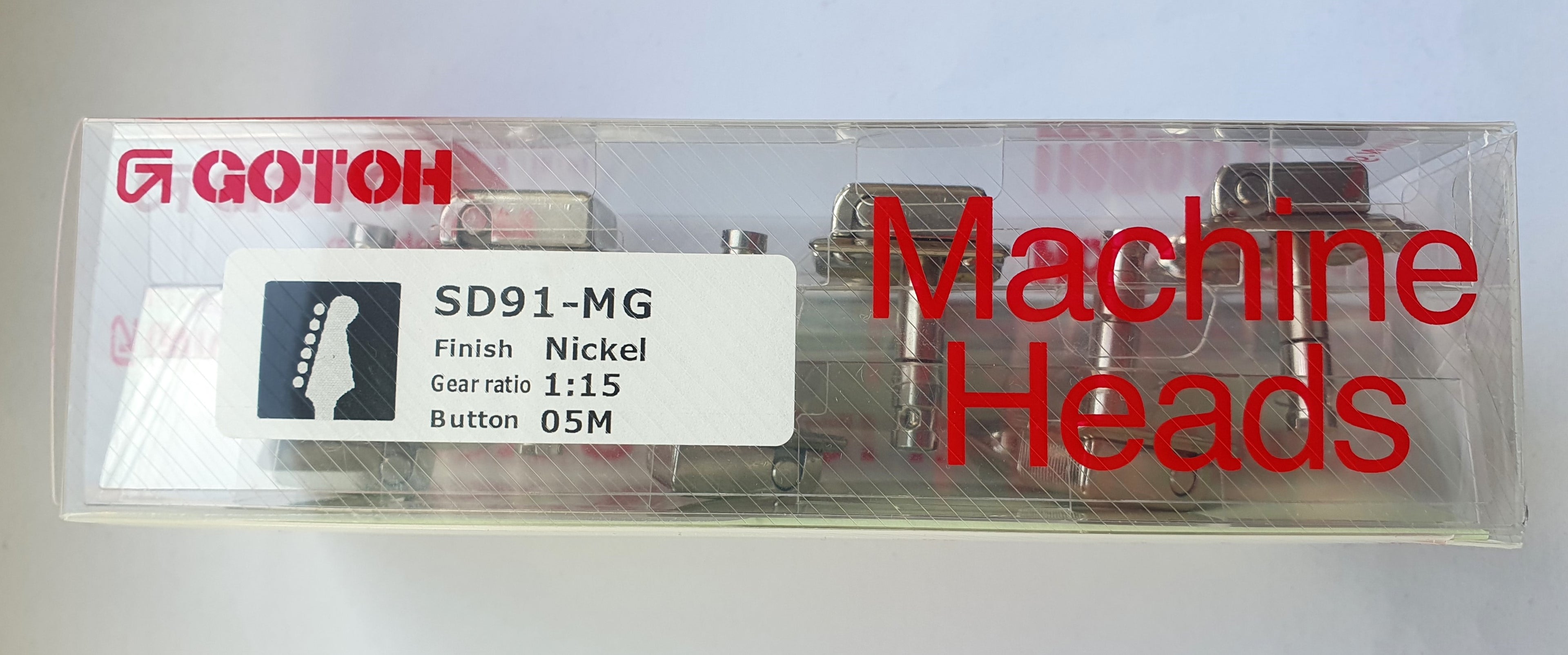 Gotoh SD91 Mechaniken mit Magnum Lock, 05M Knöpfen 6L Nickel