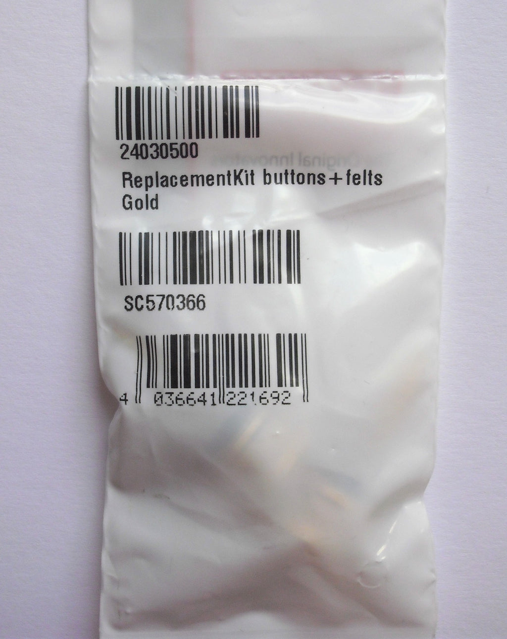 Schaller Replacement Kit buttons f. S-Locks Größe M Gold