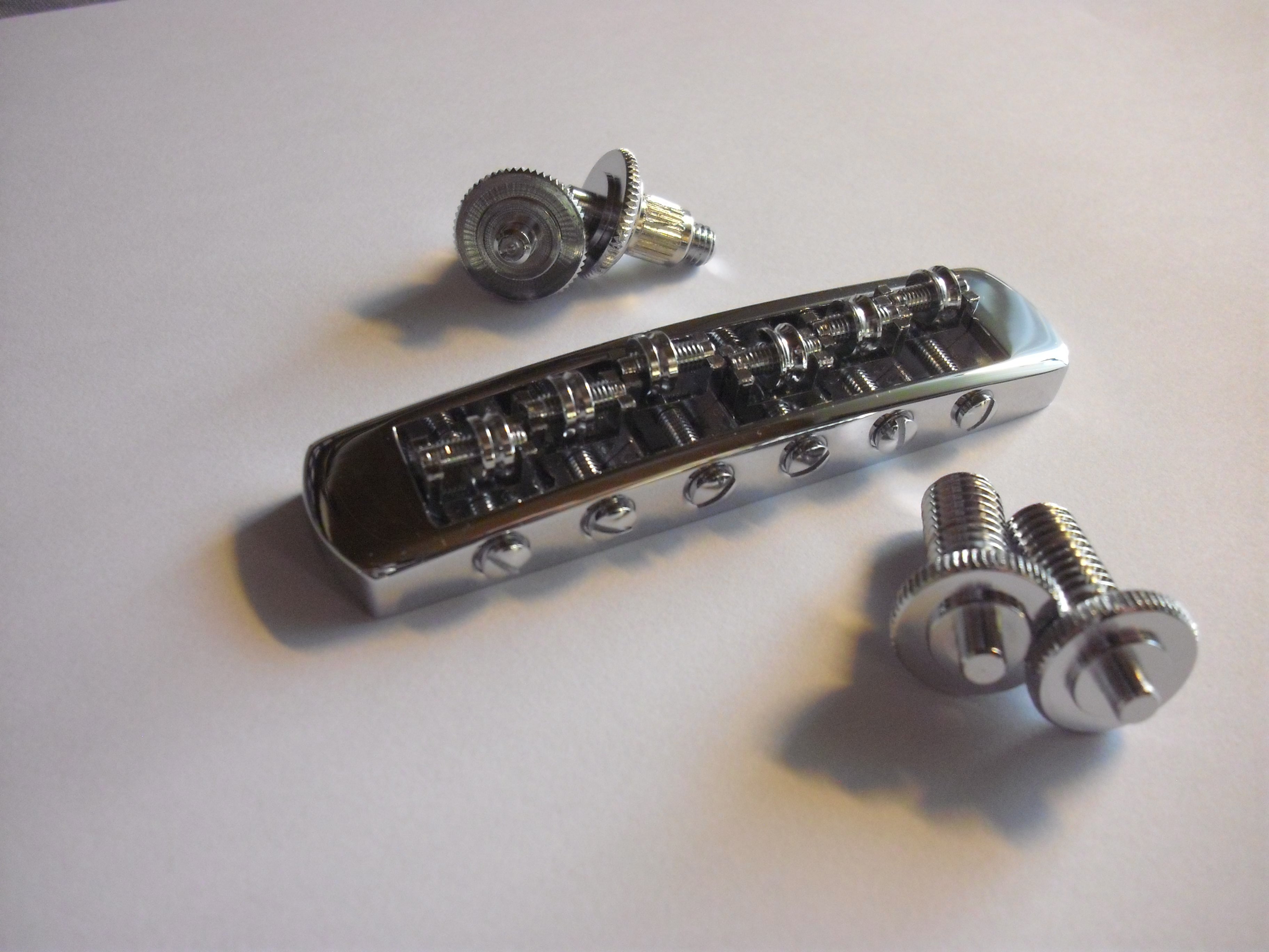 Schaller STM Tunamatic Roller Bridge non-reverse Chrome M5 (optional M8)