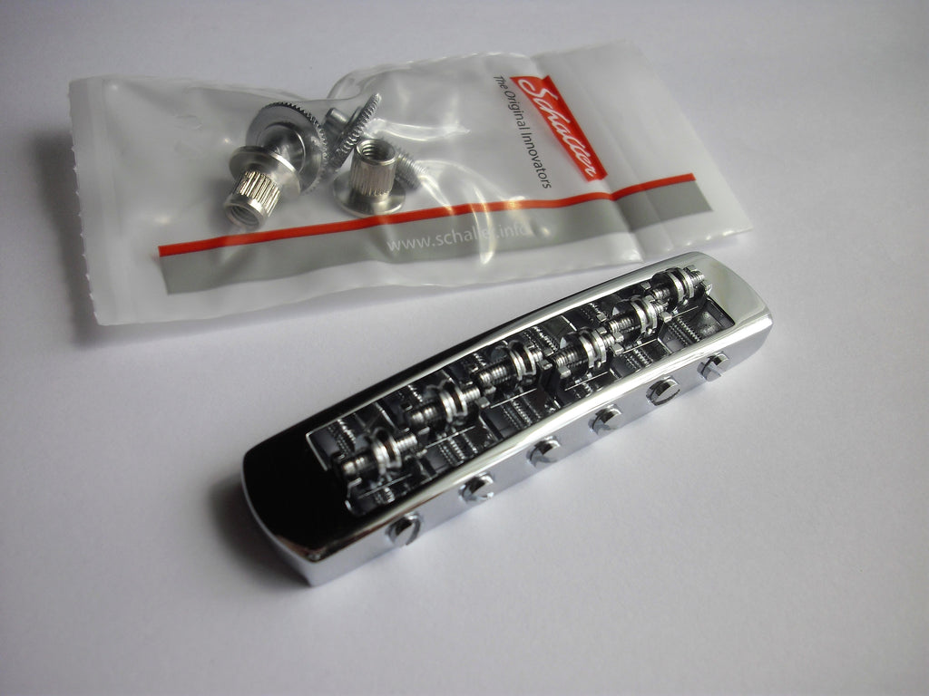 Schaller STM Tunamatic Roller Bridge reverse Chrome M5 (optional M8)