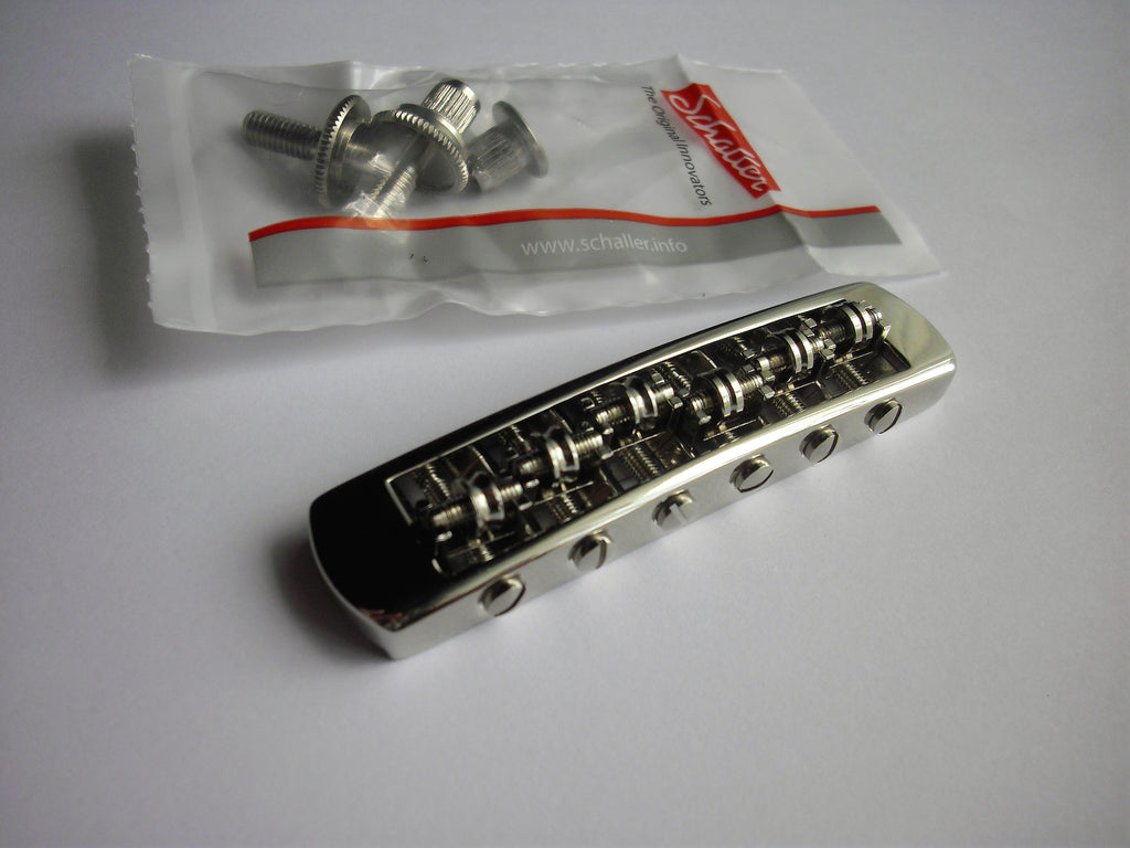 Schaller STM Tunamatic Roller Bridge reverse Nickel M5 (optional M8)