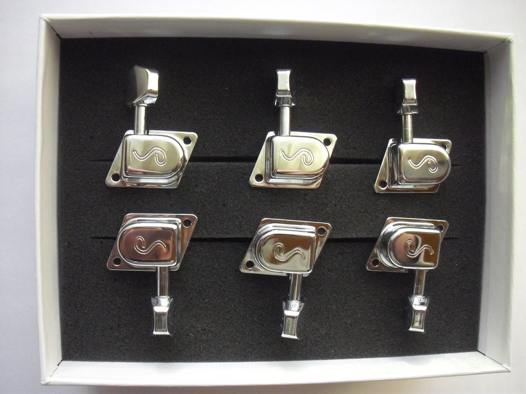 Schaller Original F-Series / 70s Tuners Mechaniken 6 links chrome