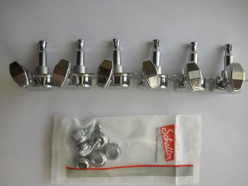 Schaller Original F-Series / 70s Tuners Mechaniken 6 links chrome