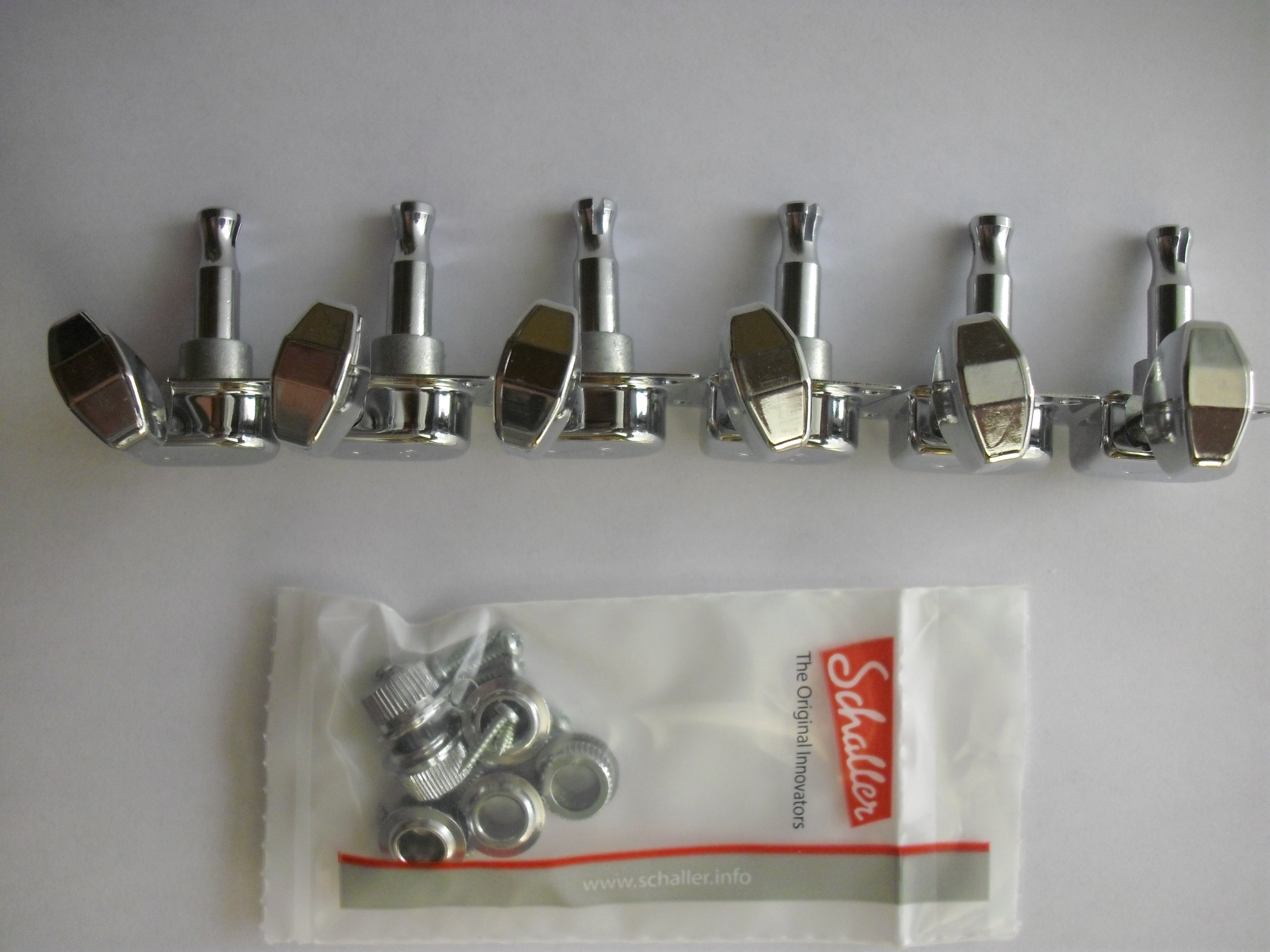 Schaller Original F-Series / 70s Tuners Mechaniken 6 links chrome