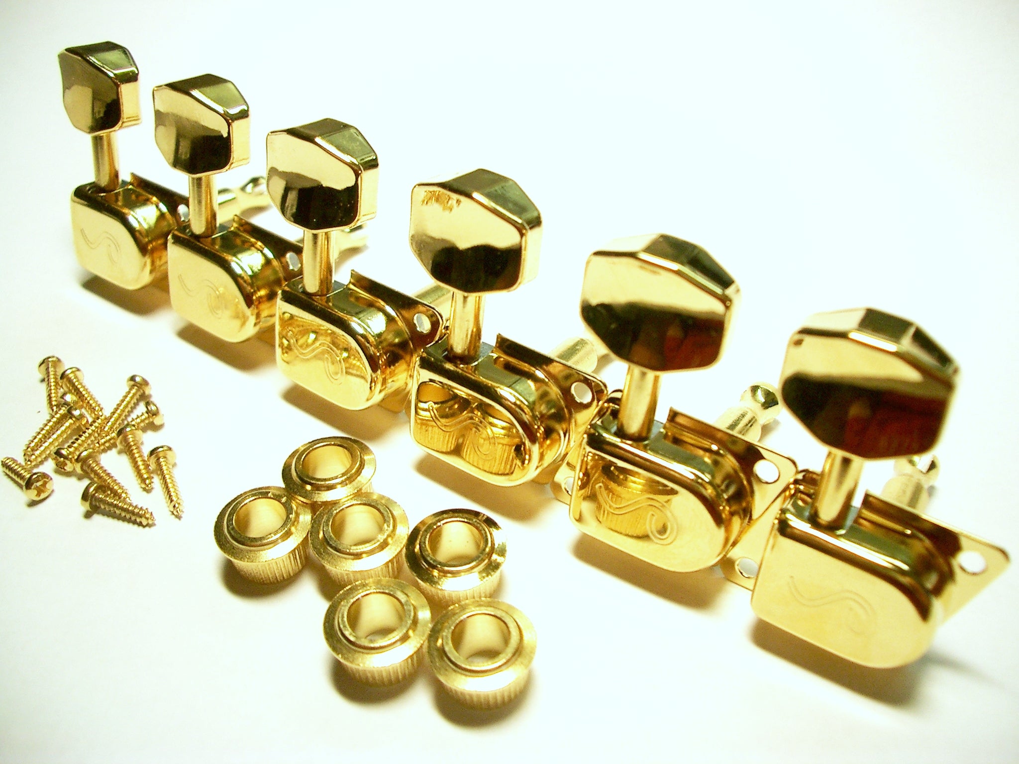 Schaller Original F-Series / 70s Tuners Mechaniken 6 links gold