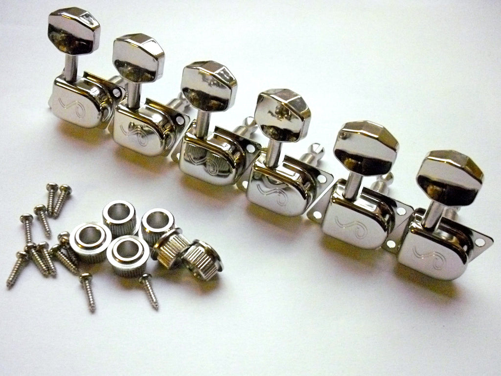 Schaller Original F-Series / 70s Tuners Mechaniken 6 links nickel