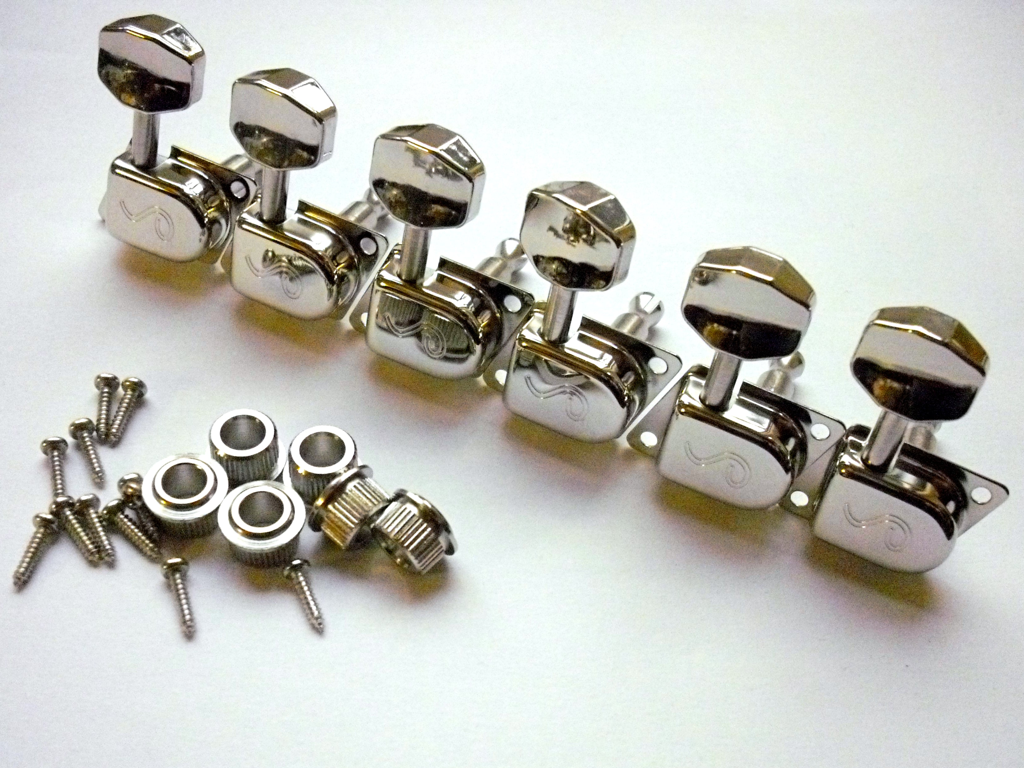 Schaller Original F-Series / 70s Tuners Mechaniken 6 links nickel