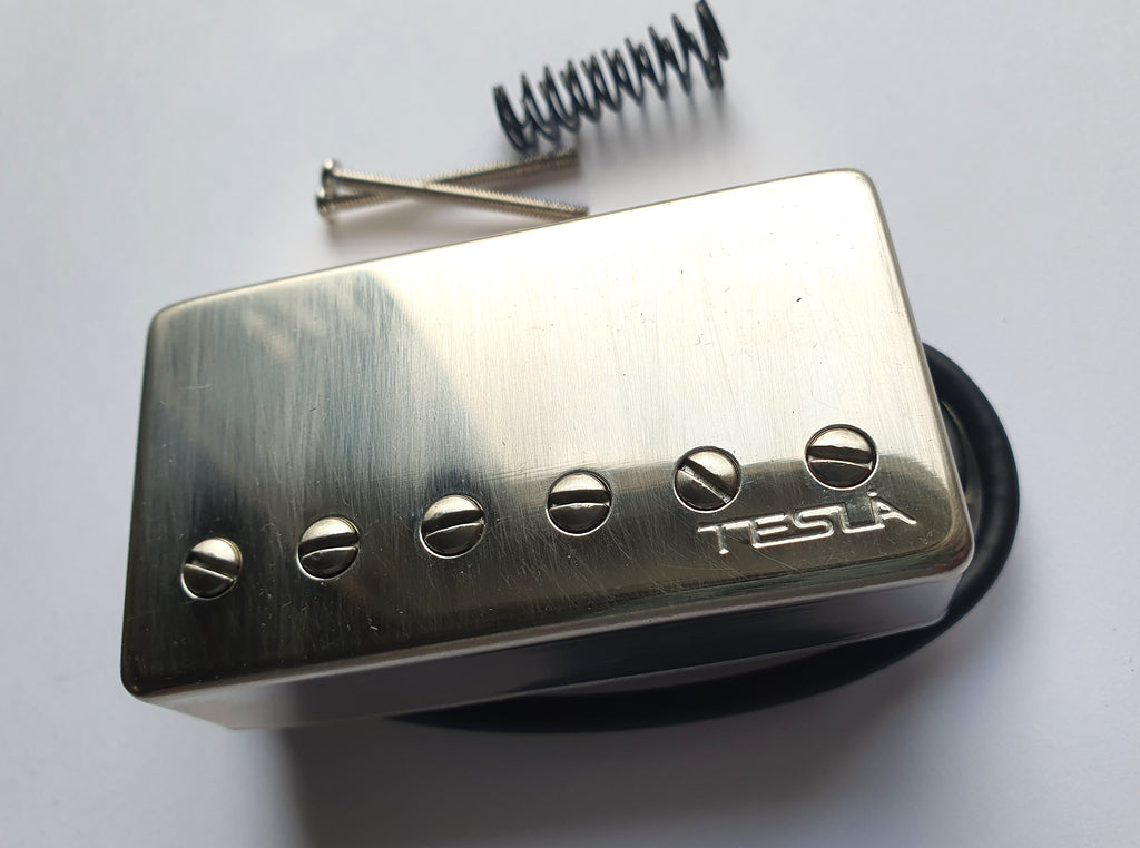 Tesla Pickup Opus 4 worn nickel, Humbucker Bridge