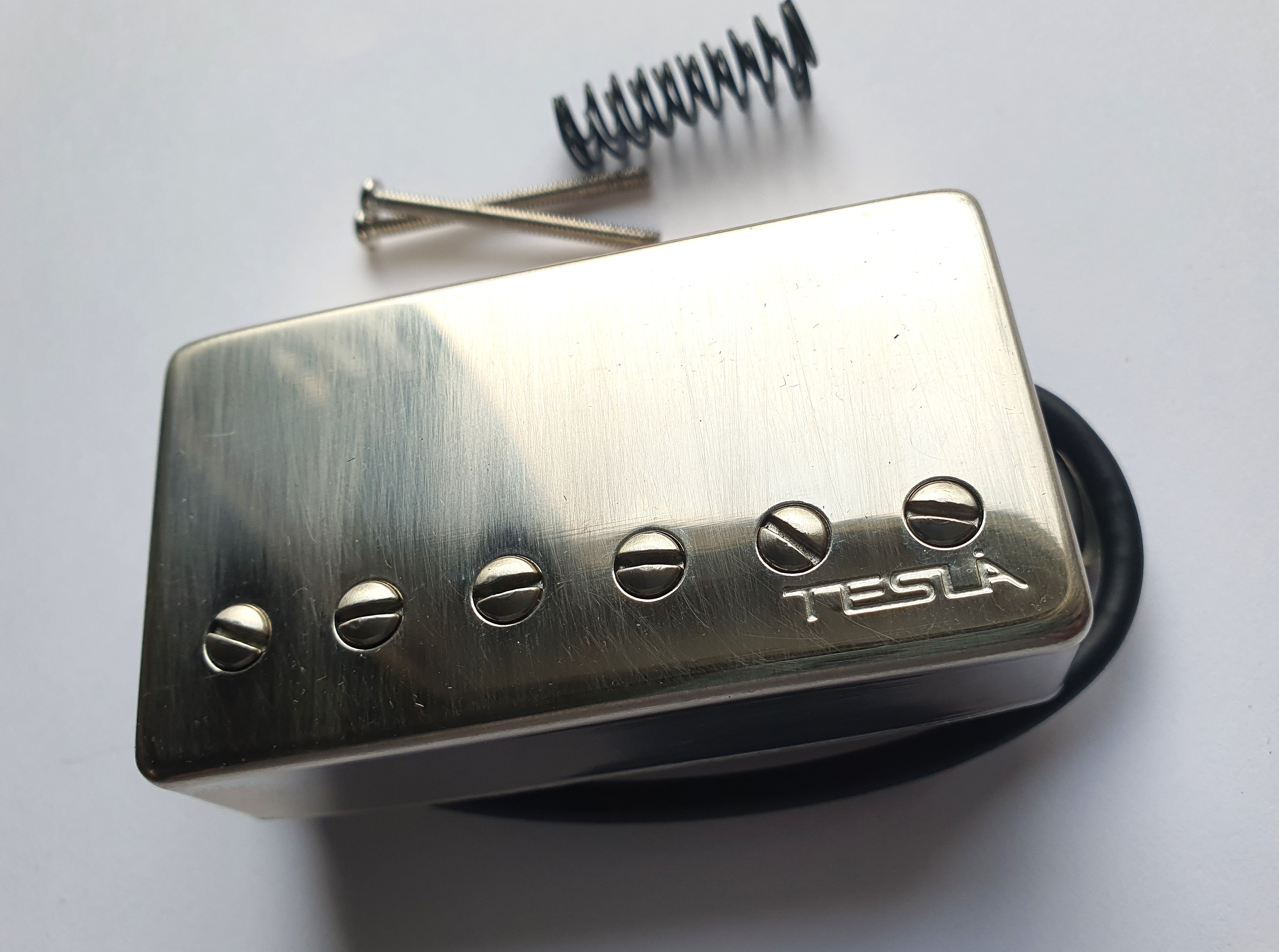 Tesla Pickup Opus 4 worn nickel, Humbucker Bridge