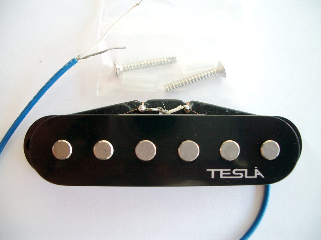 Tesla Pickup Plasma 1 SingleCoil Bridge Black