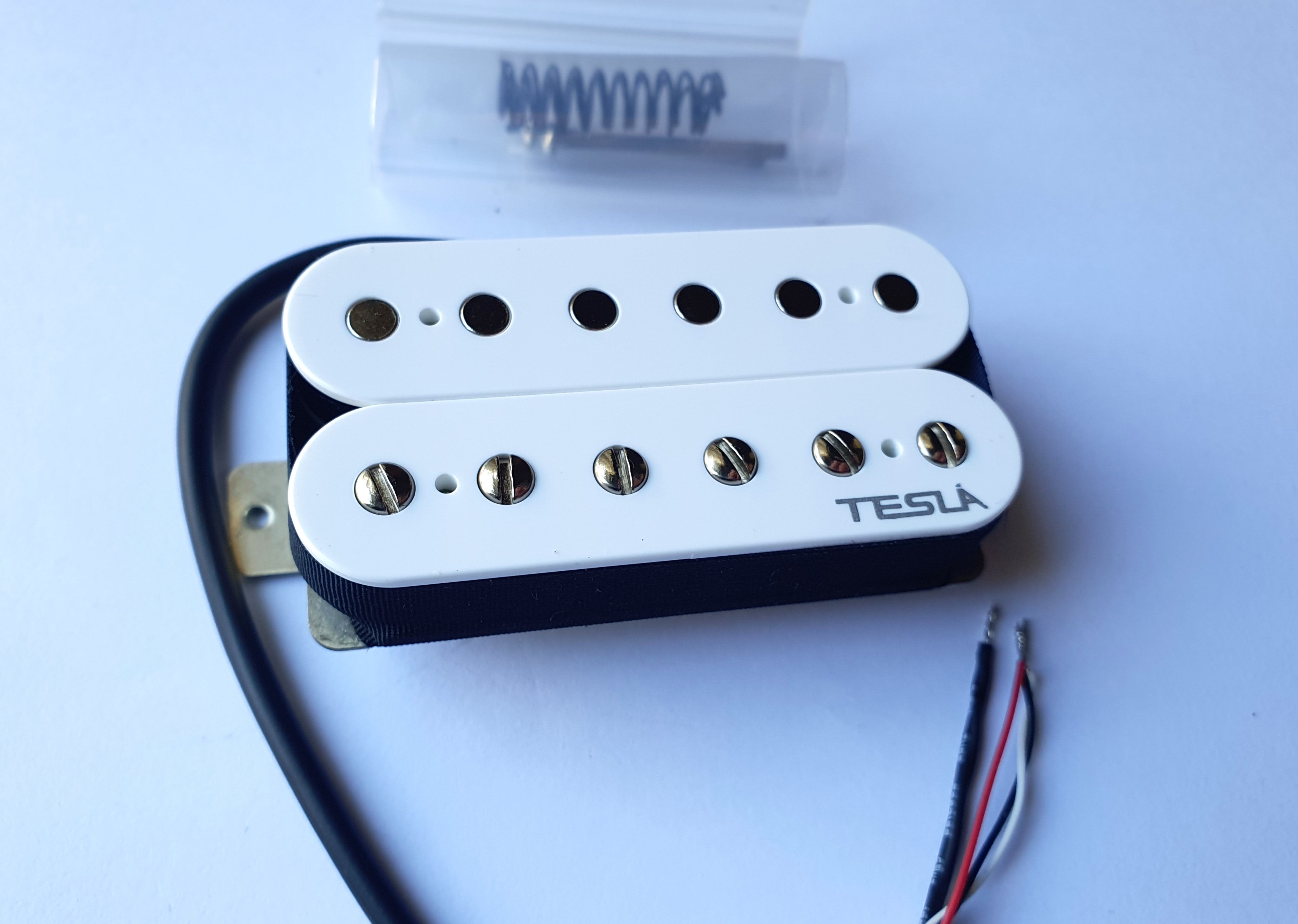 Tesla Pickup Plasma 7, Humbucker Bridge white