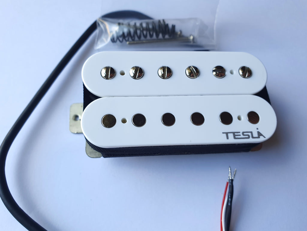 Tesla Pickup Plasma 7, Humbucker Neck white
