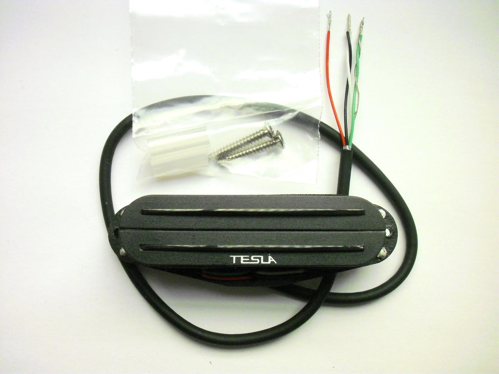 Tesla Pickup Plasma RS-1 Rail Humbucker Bridge Black