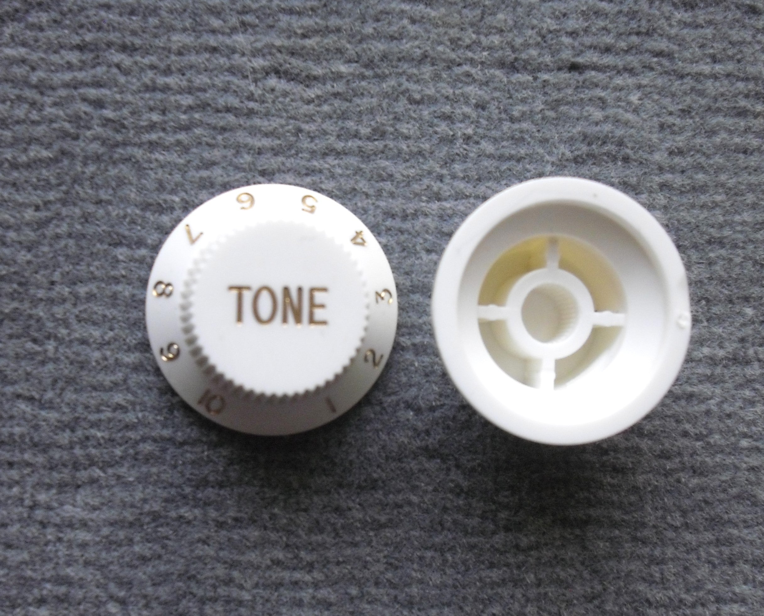 göldo Bell Knob Tone, universal Poti-knopf 1pc weiß/gold